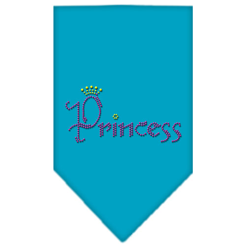 Princess Rhinestone Bandana Turquoise Small